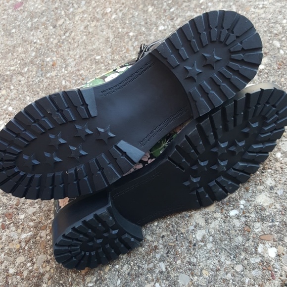 Steve Madden Floral Officer Combat Boots 7.5 - Picture 5 of 8